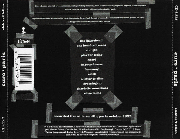 The Cure : Paris (CD, Album)