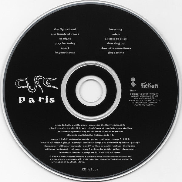The Cure : Paris (CD, Album)