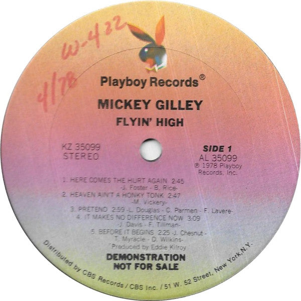 Mickey Gilley : Flyin' High (LP, Album, Promo)