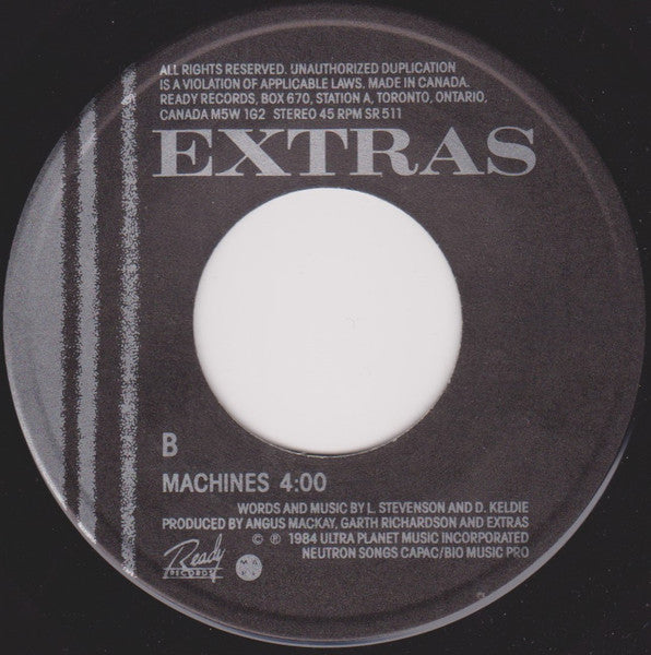 Extras* : Can't Stand Still (7", Single)
