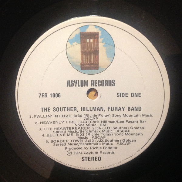The Souther-Hillman-Furay Band : The Souther-Hillman-Furay Band (LP, Album, Gat)