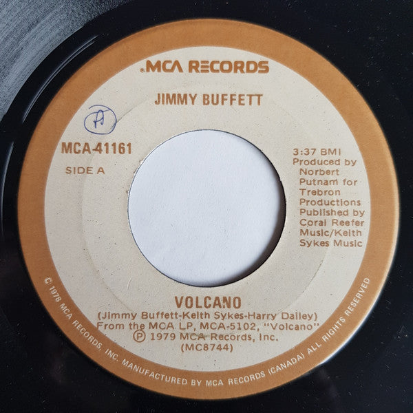 Jimmy Buffett : Volcano (7", Single)