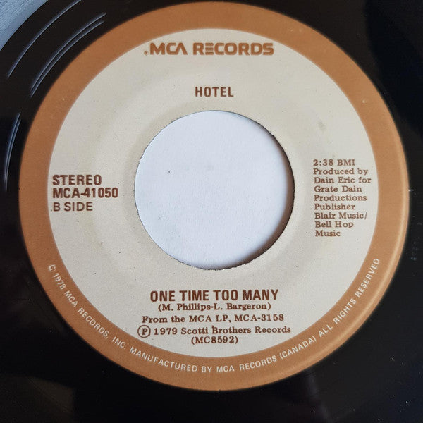 Hotel (5) : You've Got Another Thing Coming (7", Single)