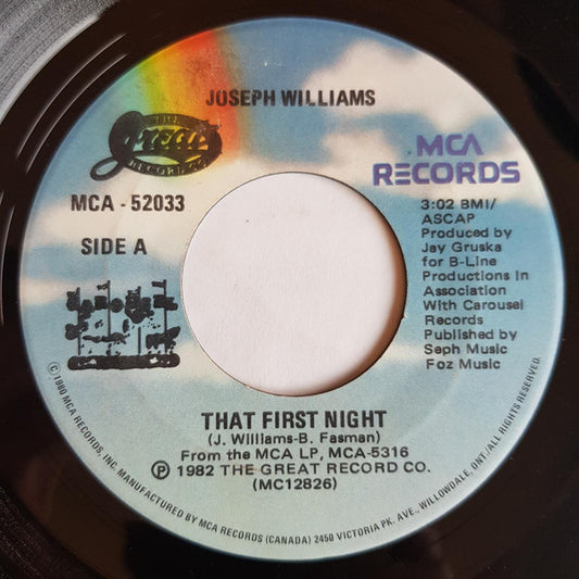 Joseph Williams : That First Night (7", Single)