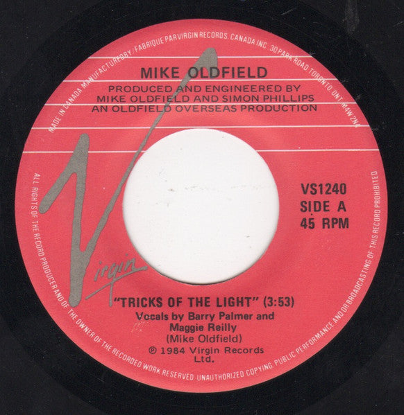 Mike Oldfield : Tricks Of The Light (7", Single)