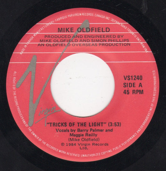Mike Oldfield : Tricks Of The Light (7", Single)