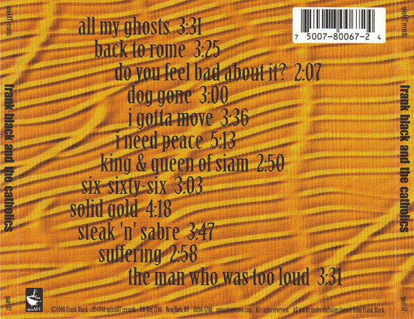 Frank Black And The Catholics : Frank Black And The Catholics (CD, Album)