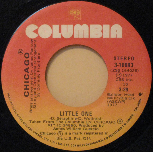 Chicago (2) : Little One (7", Single)
