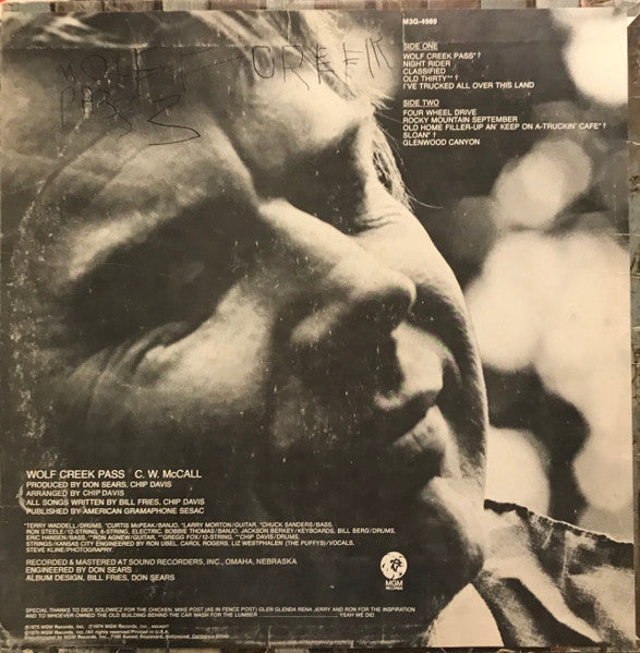 C.W. McCall : Wolf Creek Pass (LP, Album, Ter)