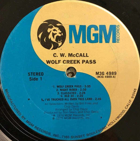 C.W. McCall : Wolf Creek Pass (LP, Album, Ter)