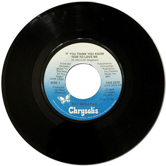 Pat Benatar : If You Think You Know How To Love Me (7", Single)