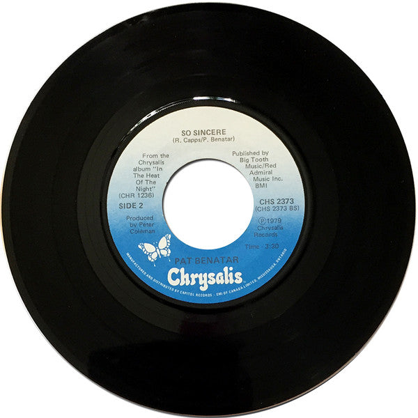 Pat Benatar : If You Think You Know How To Love Me (7", Single)