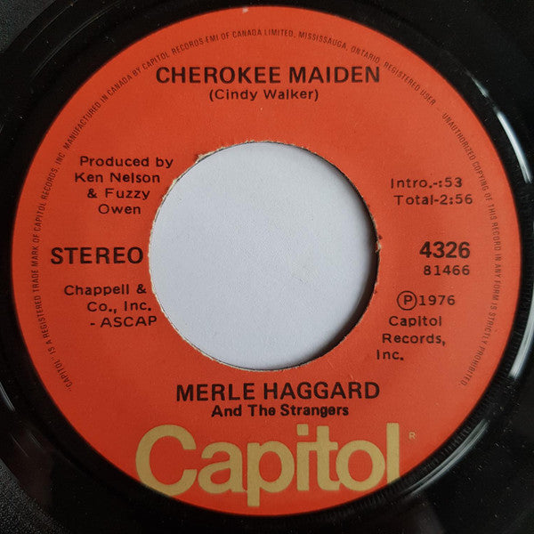 Merle Haggard And The Strangers (5) : What Have You Got Planned Tonight Diana (7", Single)