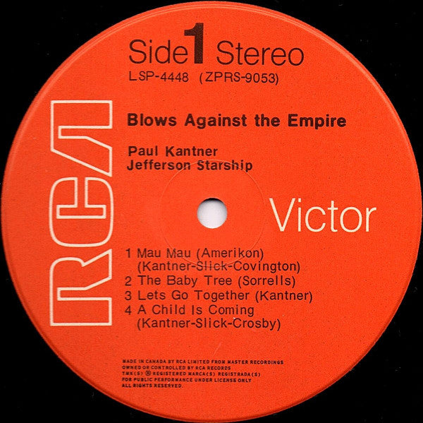 Paul Kantner / Jefferson Starship : Blows Against The Empire (LP, Album, RP, Dyn)