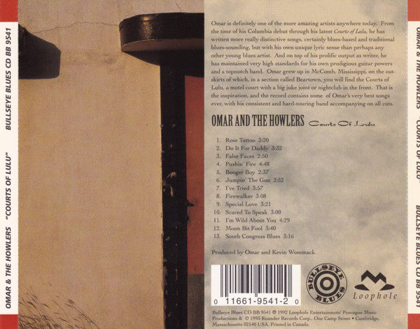 Omar And The Howlers : Courts Of Lulu (CD, Album)