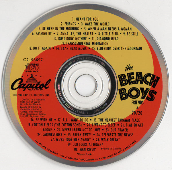 The Beach Boys : Friends / 20/20 (CD, Comp, RM)