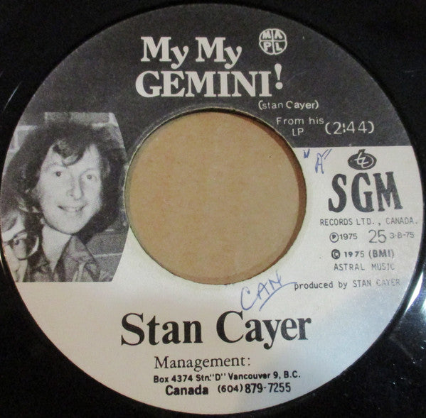 Stan Cayer : My My Gemini (7", Single)