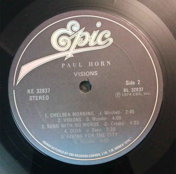 Paul Horn : Visions (LP, Album, RE)