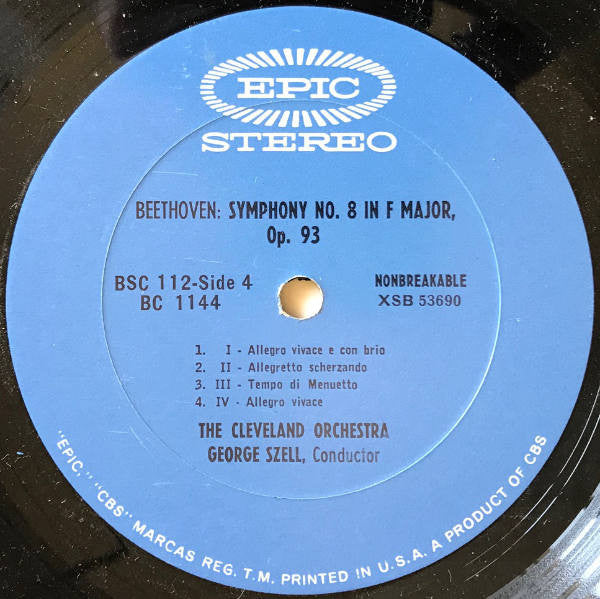 Ludwig van Beethoven - George Szell & The Cleveland Orchestra : Ninth Symphony / Eighth Symphony In F Major (2xLP + Box)