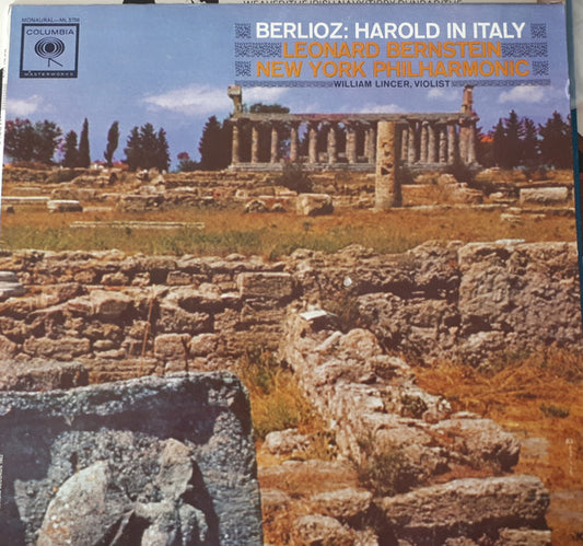 Hector Berlioz - Leonard Bernstein, New York Philharmonic, William Lincer : Harold In Italy  (LP, Mono)