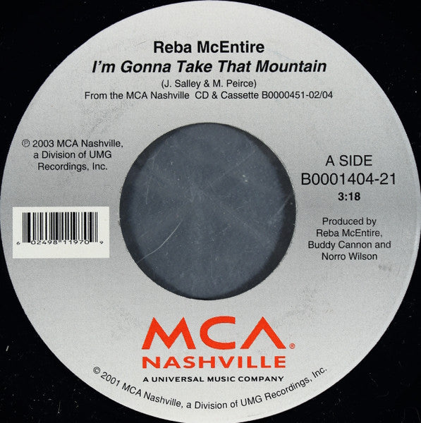 Reba McEntire : I'm Gonna Take That Mountain (7")
