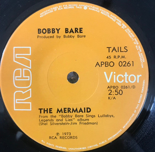 Bobby Bare : Marie Laveau / The Mermaid (7")