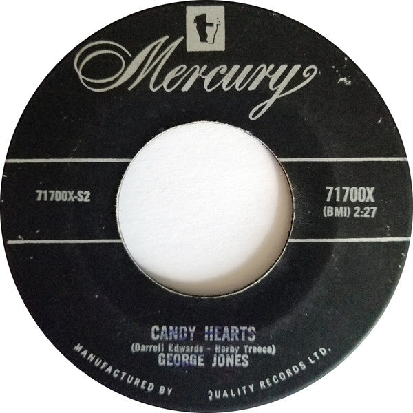 George Jones (2) : The Window Up Above / Candy Hearts (7", Single)