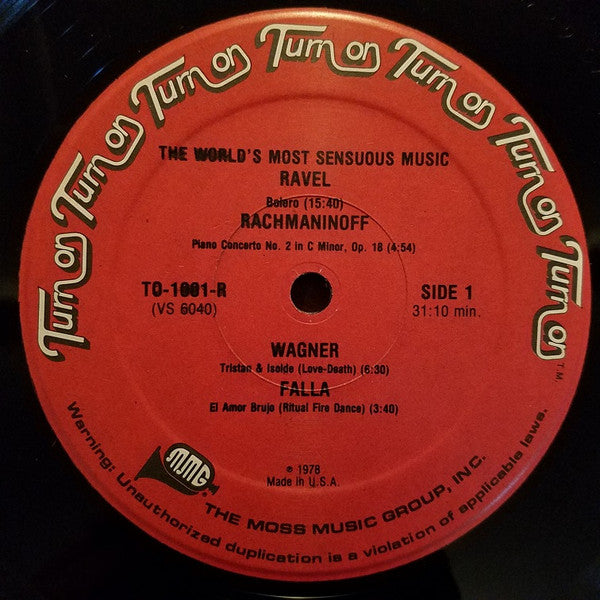 Various : Turn On With The World's Most Sensuous Music (LP, Comp)