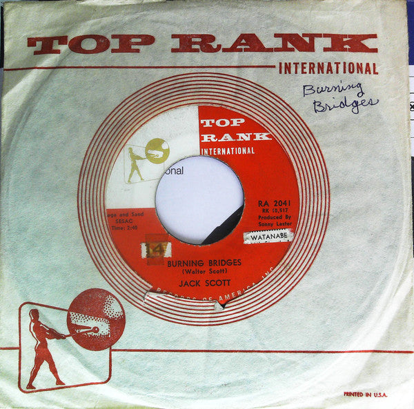 Jack Scott : Burning Bridges / Oh, Little One (7", Single)
