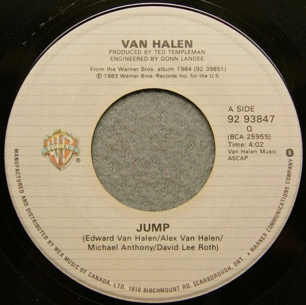 Van Halen : Jump! (7", Single)