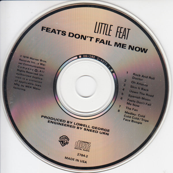 Little Feat : Feats Don't Fail Me Now (CD, Album, RE, RM)