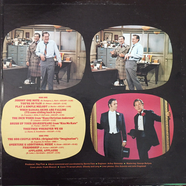 Tony Randall (3) And Jack Klugman : The Odd Couple Sings (LP, Album, Gat)