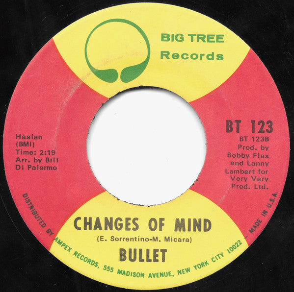 Bullet : White Lies, Blue Eyes (7", Single, ARP)