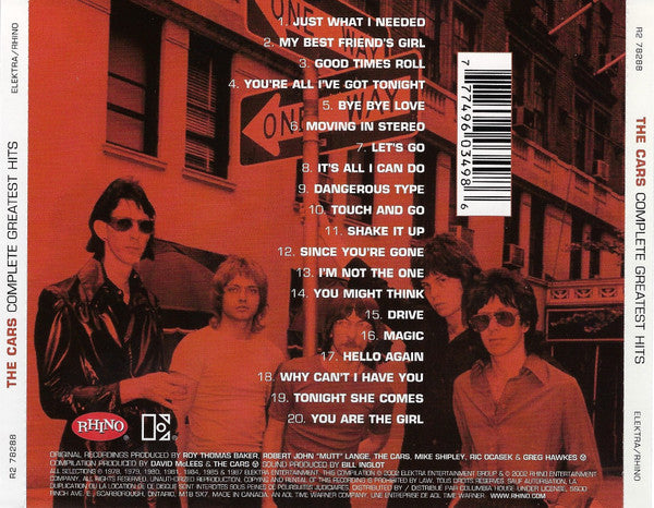 The Cars : Complete Greatest Hits (CD, Comp, RM)