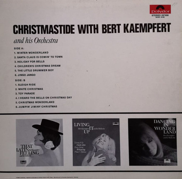 Bert Kaempfert And His Orchestra* : Christmastide With Kaempfert (LP, RE)
