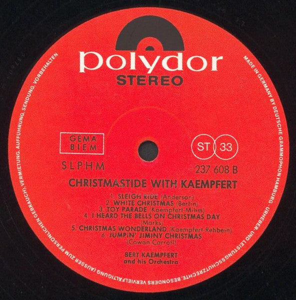 Bert Kaempfert And His Orchestra* : Christmastide With Kaempfert (LP, RE)
