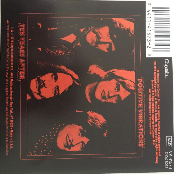 Ten Years After : Positive Vibrations (CD, Album, RE)