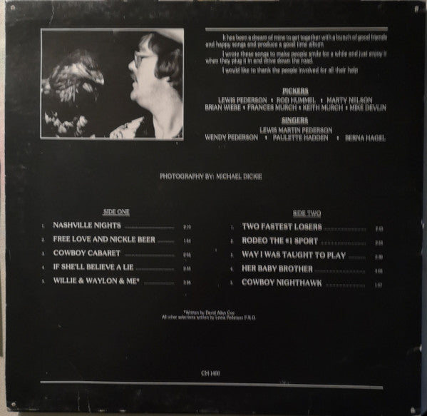 Lewis Martin Pederson : Nashville Nights (LP, Album)