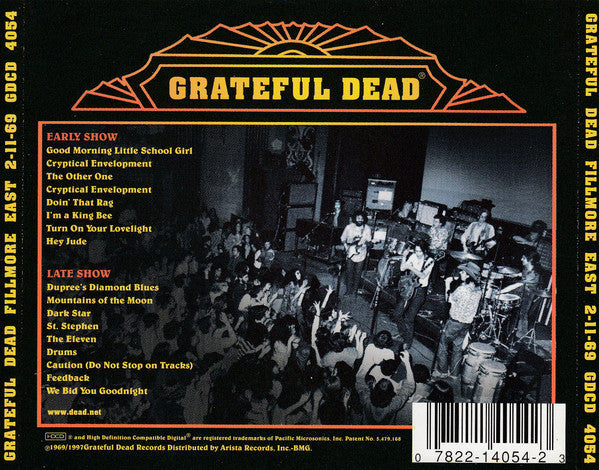 Grateful Dead* : Fillmore East 2-11-69 (2xHDCD, Album, All)
