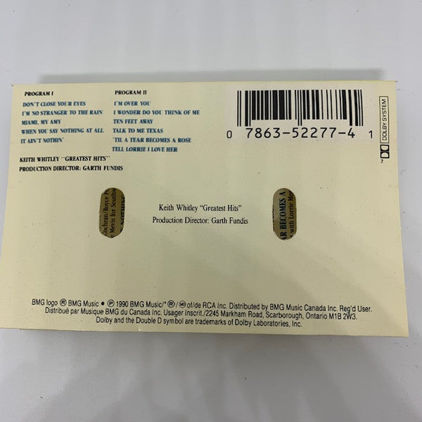 Keith Whitley : Greatest Hits (Cass, Comp, Dol)