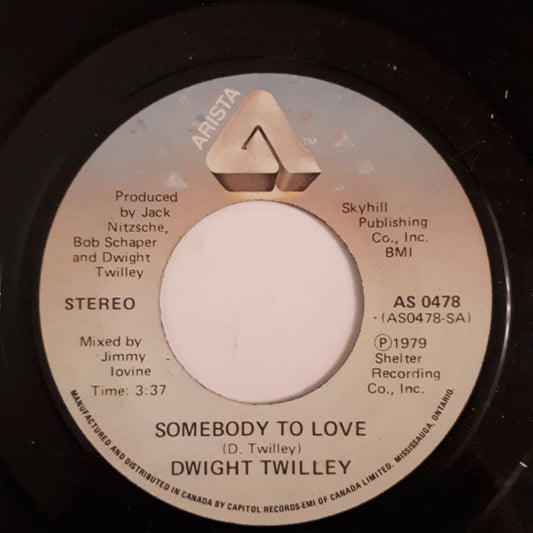 Dwight Twilley : Somebody To Love (7", Single)