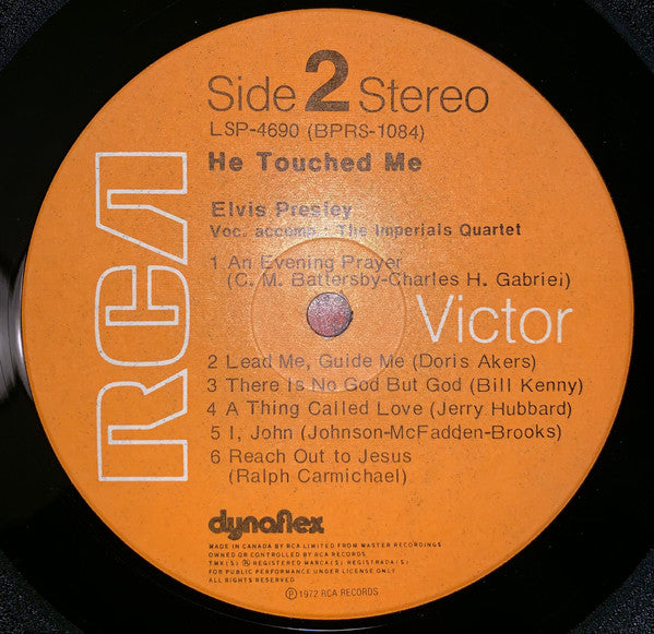 Elvis Presley : He Touched Me (LP, Album)