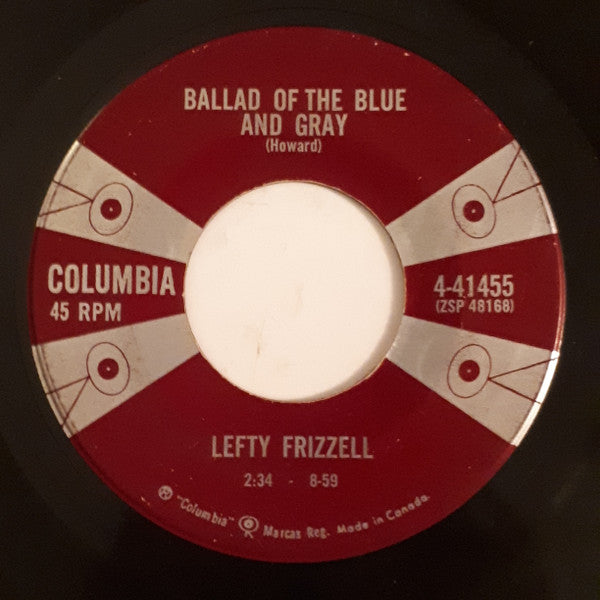 Lefty Frizzell : Farther Than My Eyes Can See / Ballad Of The Blue And Gray (7", Single)