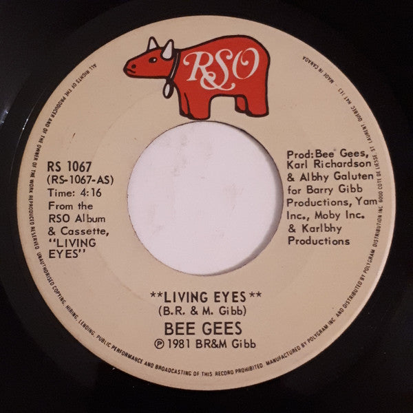 Bee Gees : Living Eyes (7", Single)