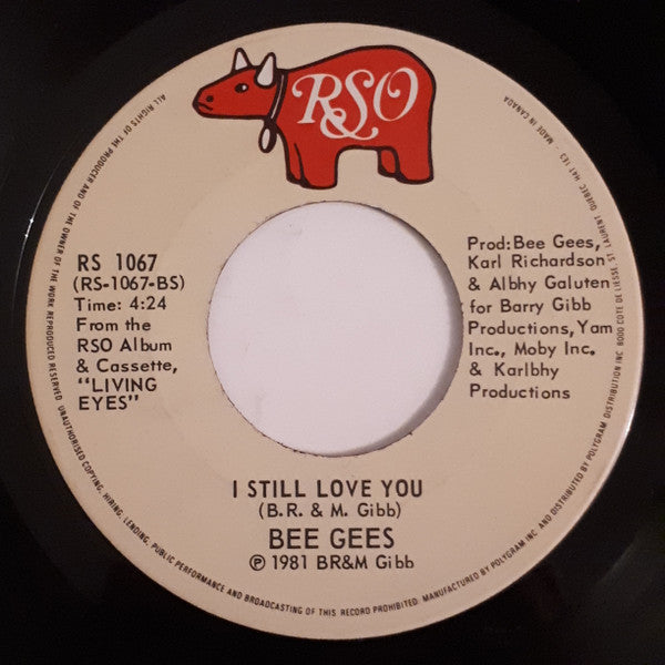 Bee Gees : Living Eyes (7", Single)