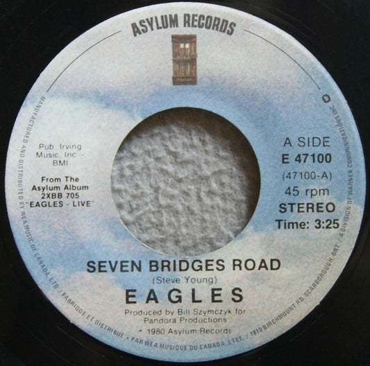 Eagles : Seven Bridges Road (7", Single)