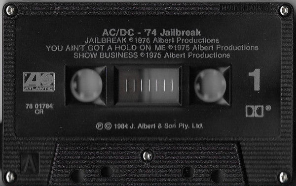 AC/DC : '74 Jailbreak (Cass, Album, Comp, Dol)