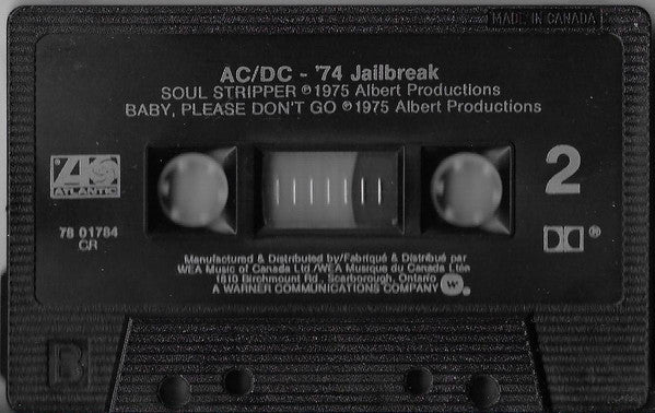 AC/DC : '74 Jailbreak (Cass, Album, Comp, Dol)