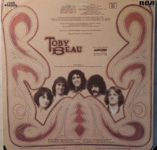 Toby Beau : Toby Beau (LP, Album, Emb)