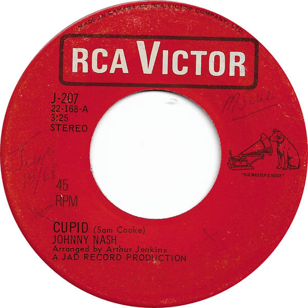 Johnny Nash : Hold Me Tight / Cupid (7", Single)